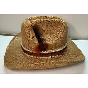 Resistol Stagecoach Long Oval Woven Cowboy Hat Size 7 1/8 Self Conforming